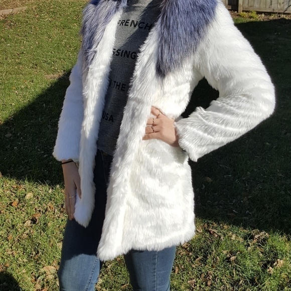 Lanshifei faux fur coat - Picture 6 of 7